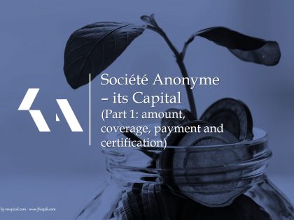 Société Anonyme–its Capital: amount, coverage, payment and certification